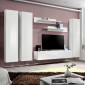 Meuble TV Mural Design "Fly I" 310cm Blanc|Meuble TV|Paris Prix