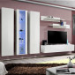 Meuble TV Mural Design "Fly IV" 310cm Blanc|Meuble TV|Paris Prix