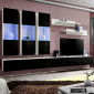 Meuble TV Mural Design "Fly II" 320cm Noir & Blanc|Meuble TV|Paris Prix