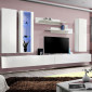 Meuble TV Mural Design "Fly IV" 320cm Blanc|Meuble TV|Paris Prix