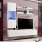 Meuble TV Mural Design "Fly III" 170cm Blanc|Meuble TV|Paris Prix
