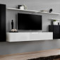 Meuble TV Mural Design "Switch I" 330cm Noir & Blanc|Meuble TV|Paris Prix