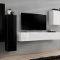 Meuble TV Mural Design "Switch III" 330cm Noir & Blanc|Meuble TV|Paris Prix