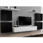 Meuble TV Mural Design "Switch IV" 320cm Noir & Blanc|Meuble TV|Paris Prix