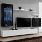 Meuble TV Mural Design "Switch XII" 270cm Noir & Blanc|Meuble TV|Paris Prix
