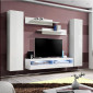 Meuble TV Mural Design "Fly I" 260cm Blanc|Meuble TV|Paris Prix