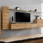 Meuble TV Mural Design "Switch I" 330cm Naturel|Meuble TV|Paris Prix