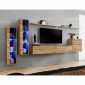 Meuble TV Mural Design "Switch XI" 330cm Naturel|Meuble TV|Paris Prix
