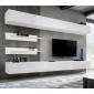 Meuble TV Mural Design "Fly VI" 320cm Blanc|Meuble TV|Paris Prix