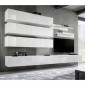 Meuble TV Mural Design "Fly IX" 320cm Blanc|Meuble TV|Paris Prix
