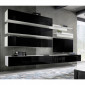 Meuble TV Mural Design "Fly IX" 320cm Noir & Blanc|Meuble TV|Paris Prix