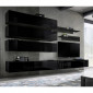 Meuble TV Mural Design "Fly IX" 320cm Noir|Meuble TV|Paris Prix