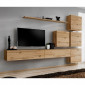 Meuble TV Mural Design "Switch IX" 310cm Naturel|Meuble TV|Paris Prix