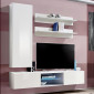 Meuble TV Mural Design "Fly XVIII" 170cm Blanc|Meuble TV|Paris Prix