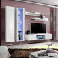 Meuble TV Mural Design "Fly LXXXVIII" 260cm Blanc|Meuble TV|Paris Prix
