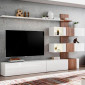 Ensemble Meuble TV Design "Quill" 250cm Blanc|Meuble TV|Paris Prix