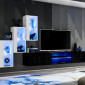 Ensemble Meuble TV "Switch XXII" 210cm Blanc & Noir|Meuble TV|Paris Prix