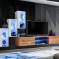Ensemble Meuble TV "Switch XXII" 210cm Blanc & Naturel|Meuble TV|Paris Prix