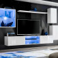 Ensemble Meuble TV Design "Switch XXIII" 250cm Blanc|Meuble TV|Paris Prix