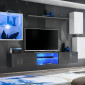 Ensemble Meuble TV "Switch XXIII" 250cm Blanc & Gris|Meuble TV|Paris Prix