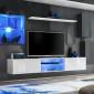 Ensemble Meuble TV "Switch XXIII" 250cm Gris & Blanc|Meuble TV|Paris Prix