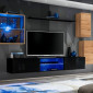 Ensemble Meuble TV "Switch XXIII" 250cm Naturel & Noir|Meuble TV|Paris Prix