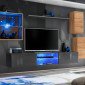 Ensemble Meuble TV "Switch XXIII" 250cm Naturel & Gris|Meuble TV|Paris Prix