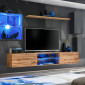 Ensemble Meuble TV "Switch XXIII" 250cm Gris & Naturel|Meuble TV|Paris Prix