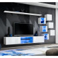 Ensemble Meuble TV Design "Switch XXI" 260cm Blanc|Meuble TV|Paris Prix