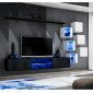 Ensemble Meuble TV "Switch XXI" 260cm Noir & Blanc|Meuble TV|Paris Prix