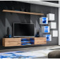 Ensemble Meuble TV "Switch XXI" 260cm Naturel & Blanc|Meuble TV|Paris Prix