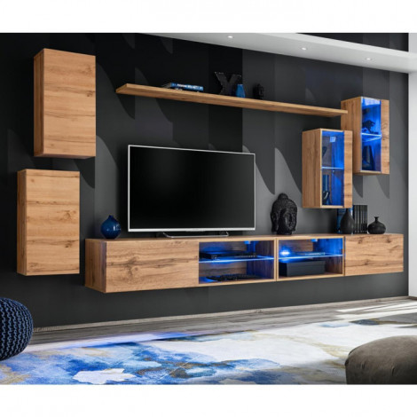 Ensemble Meuble TV "Switch XXV" 280cm Naturel|Meuble TV|Paris Prix