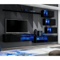 Ensemble Meuble TV Design "Switch XXIV" 250cm Noir|Meuble TV|Paris Prix