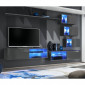 Ensemble Meuble TV "Switch XXIV" 250cm Gris|Meuble TV|Paris Prix