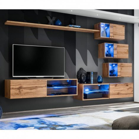 Ensemble Meuble TV "Switch XXIV" 250cm Naturel|Meuble TV|Paris Prix