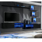 Ensemble Meuble TV "Switch XXIV" 250cm Noir & Gris|Meuble TV|Paris Prix
