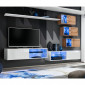 Ensemble Meuble TV "Switch XXIV" 250cm Blanc & Naturel|Meuble TV|Paris Prix