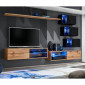 Ensemble Meuble TV "Switch XXIV" 250cm Naturel & Noir|Meuble TV|Paris Prix