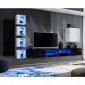 Ensemble Meuble TV "Switch XXVI" 320cm Noir & Blanc|Meuble TV|Paris Prix