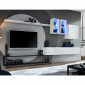 Ensemble Meuble TV Design "Switch I" 330cm Blanc & Noir|Meuble TV|Paris Prix