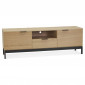 Meuble TV 2 Portes & 1 Tiroir "Kibo" 150cm Naturel|Meuble TV|Paris Prix