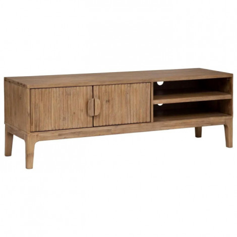Meuble TV 2 Portes Design "Sabor" 160cm Beige|Meuble TV|Paris Prix