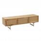 Meuble TV en Bois 3 Portes "Weaving" 120cm Naturel|Meuble TV|Paris Prix