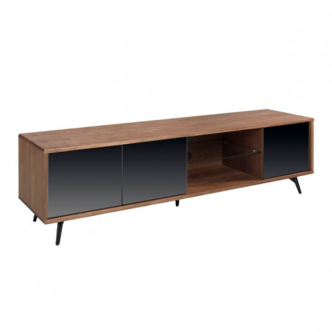 Meuble TV 3 Portes "Effet Miroir" 180cm Marron|Meuble TV|Paris Prix