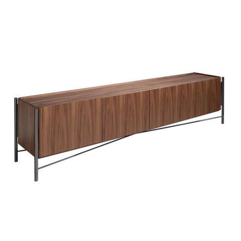 Meuble TV 4 Portes "Margery" 220cm Marron|Meuble TV|Paris Prix