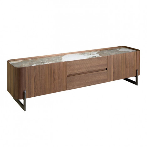 Meuble TV Design en Bois "Clinton" 200cm Naturel|Meuble TV|Paris Prix