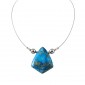 Collier Jaspe bleu et perles de Tahiti
