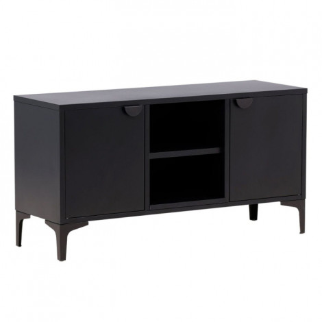 Meuble TV 2 Portes "Piring" 120cm Noir|Meuble TV|Paris Prix