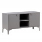 Meuble TV 2 Portes "Piring" 120cm Gris Clair|Meuble TV|Paris Prix