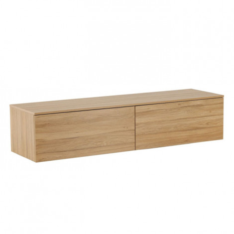 Meuble TV en Bois "Frihamn" 160cm Naturel|Meuble TV|Paris Prix
